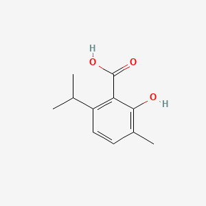molecular formula C11H14O3 B1594708 2-羟基-6-异丙基-3-甲基苯甲酸 CAS No. 4389-53-1