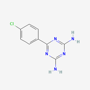 molecular formula C9H8ClN5 B1594711 6-(4-氯苯基)-1,3,5-三嗪-2,4-二胺 CAS No. 4514-53-8