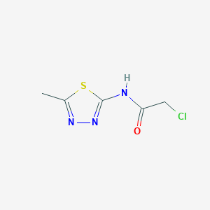 molecular formula C5H6ClN3OS B1594742 2-Chloro-N-(5-methyl-1,3,4-thiadiazol-2-yl)acetamide CAS No. 21521-87-9