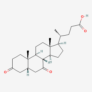 molecular formula C24H36O4 B1594769 3,7-Dioxo-5beta-cholanoic acid CAS No. 859-97-2
