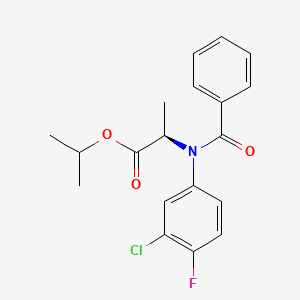 molecular formula C19H19ClFNO3 B1594779 Flamprop-m-isopropyl CAS No. 63782-90-1