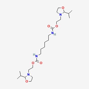 molecular formula C24H46N4O6 B1594789 Bis(2-(2-(propan-2-yl)-1,3-oxazolidin-3-yl)ethyl) hexane-1,6-diylbiscarbamate CAS No. 59719-67-4
