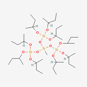 molecular formula C37H84O12Si4 B1594790 Methyltris(tri-sec-butoxysilyloxy)silane CAS No. 60711-47-9