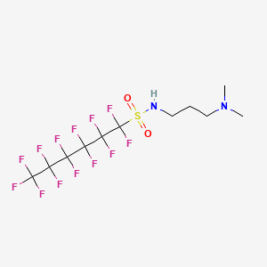 molecular formula C11H13F13N2O2S B1594798 N-(3-(Dimethylamino)propyl)tridecafluorohexanesulphonamide CAS No. 50598-28-2