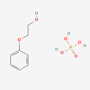 molecular formula C8H13O6P B1594807 Poly(oxy-1,2-ethanediyl), alpha-phenyl-omega-hydroxy-, phosphate CAS No. 39464-70-5