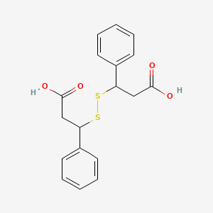 molecular formula C18H18O4S2 B1594810 Benzenepropanoic acid, beta,beta'-dithiobis- CAS No. 63684-32-2