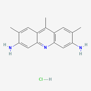 molecular formula C16H18ClN3 B1594823 3,6-Acridinediamine, 2,7,9-trimethyl-, monohydrochloride CAS No. 4215-95-6