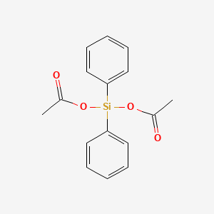 molecular formula C16H16O4Si B1594829 二苯基二乙酸氧基硅烷 CAS No. 2565-07-3
