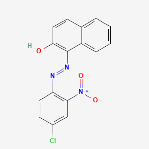 molecular formula C16H10ClN3O3 B1594845 2-Naphthalenol, 1-[(4-chloro-2-nitrophenyl)azo]- CAS No. 6410-13-5