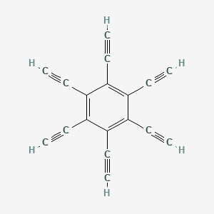 molecular formula C18H6 B1594857 Benzene, hexaethynyl- CAS No. 100516-61-8