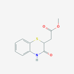 B1594862 Methyl 3,4-dihydro-3-oxo-2H-1,4-benzothiazine-2-acetate CAS No. 7556-63-0