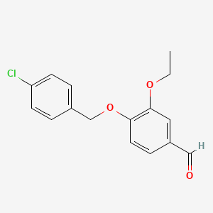 B1594863 4-[(4-Chlorobenzyl)oxy]-3-ethoxybenzaldehyde CAS No. 299441-96-6