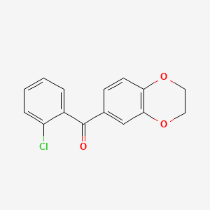 molecular formula C15H11ClO3 B1594867 2-氯-3',4'-(乙撑二氧基)二苯甲酮 CAS No. 164526-07-2