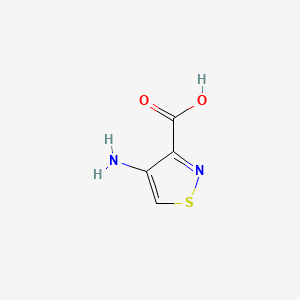 molecular formula C4H4N2O2S B1594872 4-Aminoisothiazole-3-carboxylic acid CAS No. 462067-90-9