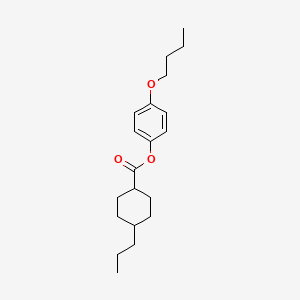 molecular formula C20H30O3 B1594898 4-Butoxyphenyl 4-propylcyclohexanecarboxylate CAS No. 67589-41-7