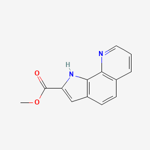 molecular formula C13H10N2O2 B1594902 methyl 1H-pyrrolo[3,2-h]quinoline-2-carboxylate CAS No. 146724-32-5