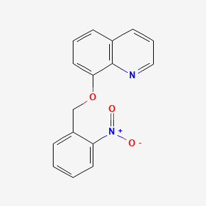 molecular formula C16H12N2O3 B1594904 Quinoline, 8-((2-nitrophenyl)methoxy)- CAS No. 82131-87-1