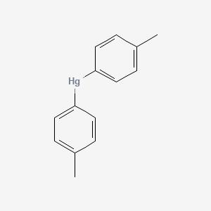 molecular formula C14H14Hg B1594927 Mercury, bis(4-methylphenyl)- CAS No. 537-64-4