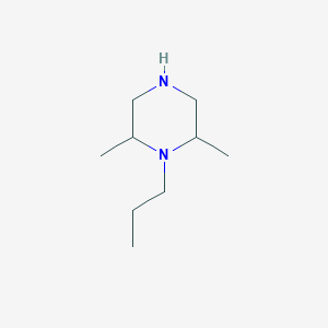 molecular formula C9H20N2 B159496 2,6-Dimethyl-1-propylpiperazine CAS No. 135778-76-6