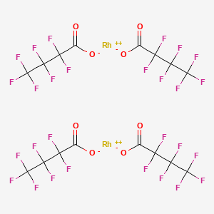 molecular formula C16H4F28O8Rh2 B1594970 铑，四[m-(2,2,3,3,4,4,4-七氟丁酸根-kO:kO')]二-，(Rh-Rh) CAS No. 73755-28-9