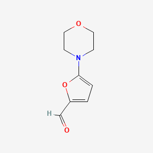 molecular formula C9H11NO3 B1594971 5-Morpholin-4-yl-2-furaldehyde CAS No. 3680-96-4