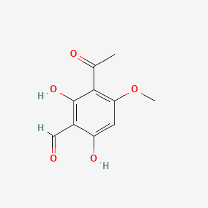 molecular formula C10H10O5 B1594975 3-乙酰基-2,6-二羟基-4-甲氧基苯甲醛 CAS No. 52117-67-6