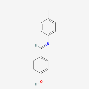 B1594976 4-{(E)-[(4-methylphenyl)imino]methyl}phenol CAS No. 3230-51-1