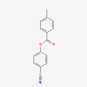 molecular formula C15H11NO2 B1594986 4-氰基苯基 4-甲基苯甲酸酯 CAS No. 32792-42-0