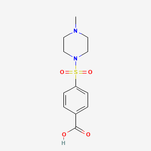 molecular formula C12H16N2O4S B1594987 4-(4-甲基哌嗪-1-磺酰基)-苯甲酸 CAS No. 19580-36-0
