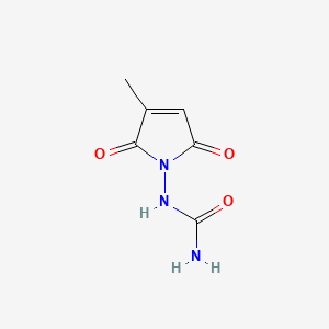 molecular formula C6H7N3O3 B1594991 1-(3-甲基-2,5-二氧代-2,5-二氢-1h-吡咯-1-基)脲 CAS No. 6641-34-5