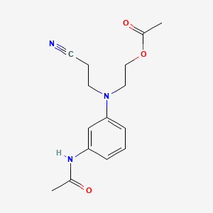 B1595035 Acetamide, N-[3-[[2-(acetyloxy)ethyl](2-cyanoethyl)amino]phenyl]- CAS No. 28505-89-7