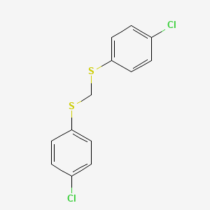 molecular formula C13H10Cl2S2 B1595047 双(4-氯苯硫基)甲烷 CAS No. 2393-97-7