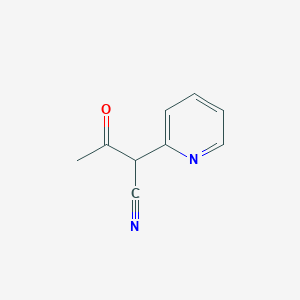 molecular formula C9H8N2O B1595063 3-氧代-2-(吡啶-2-基)丁腈 CAS No. 57115-24-9