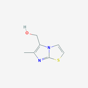 molecular formula C7H8N2OS B1595064 {6-甲基咪唑并[2,1-b][1,3]噻唑-5-基}甲醇 CAS No. 76919-40-9