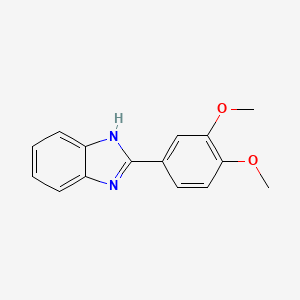 molecular formula C15H14N2O2 B1595066 2-(3,4-二甲氧基苯基)-1H-苯并咪唑 CAS No. 2620-85-1