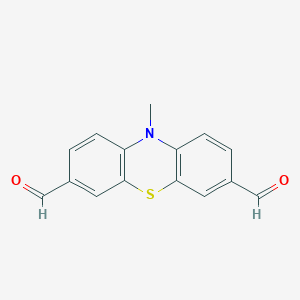 molecular formula C15H11NO2S B1595072 10-Methylphenothiazine-3,7-dicarbaldehyde CAS No. 31123-52-1