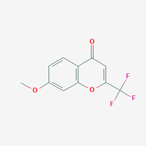 molecular formula C11H7F3O3 B1595073 7-methoxy-2-(trifluoromethyl)-4H-chromen-4-one CAS No. 578-84-7