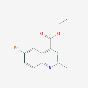 molecular formula C13H12BrNO2 B1595079 Ethyl 6-bromo-2-methylquinoline-4-carboxylate CAS No. 62482-30-8