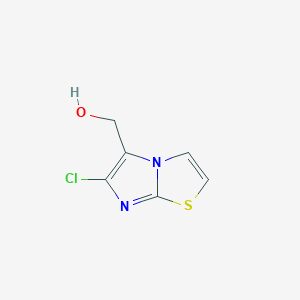 molecular formula C6H5ClN2OS B1595132 (6-氯咪唑并[2,1-b][1,3]噻唑-5-基)甲醇 CAS No. 24918-13-6