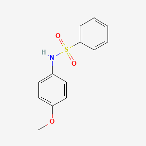 molecular formula C13H13NO3S B1595140 N-(4-Methoxyphenyl)benzenesulfonamide CAS No. 7471-26-3