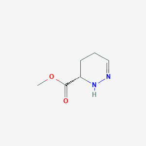 molecular formula C6H10N2O2 B159516 (S)-methyl 2,3,4,5-tetrahydropyridazine-3-carboxylate CAS No. 138323-06-5