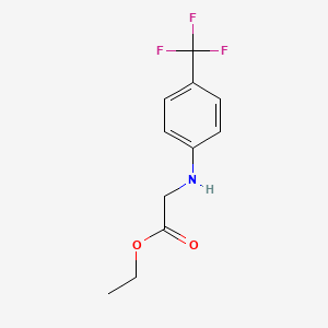 molecular formula C11H12F3NO2 B1595166 (4-Trifluoromethyl-phenylamino)-acetic acid ethyl ester CAS No. 2445-85-4