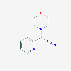 molecular formula C11H13N3O B1595169 2-(Morpholin-4-yl)-2-(pyridin-2-yl)acetonitrile CAS No. 53813-00-6