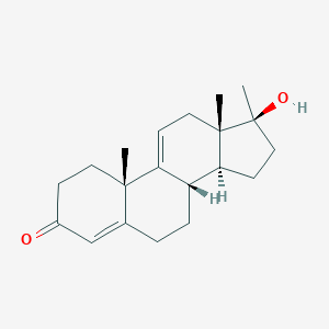 molecular formula C20H28O2 B159517 17β-羟基-17-甲基雄甾-4,9(11)-二烯-3-酮 CAS No. 1039-17-4