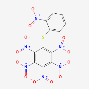 molecular formula C12H4N6O12S B1595181 Sulfide, bis(trinitrophenyl) CAS No. 28930-30-5