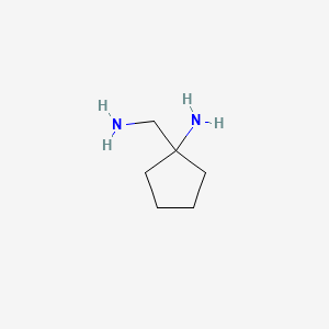 molecular formula C6H14N2 B1595182 1-(氨甲基)环戊胺 CAS No. 5062-66-8