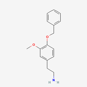 molecular formula C16H19NO2 B1595183 Phenethylamine, 4-(benzyloxy)-3-methoxy- CAS No. 22231-61-4