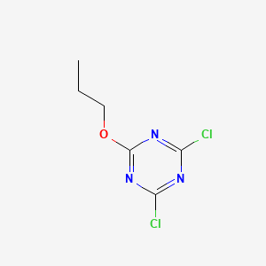 molecular formula C6H7Cl2N3O B1595189 2,4-Dichloro-6-propoxy-1,3,5-triazine CAS No. 26650-75-9