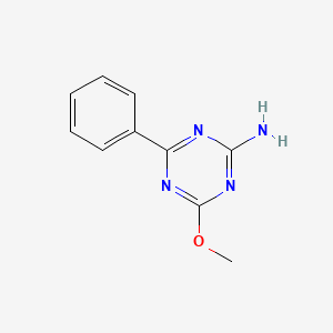 molecular formula C10H10N4O B1595192 4-甲氧基-6-苯基-1,3,5-三嗪-2-胺 CAS No. 30369-38-1