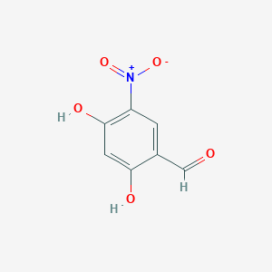 molecular formula C7H5NO5 B1595195 2,4-二羟基-5-硝基苯甲醛 CAS No. 53844-98-7